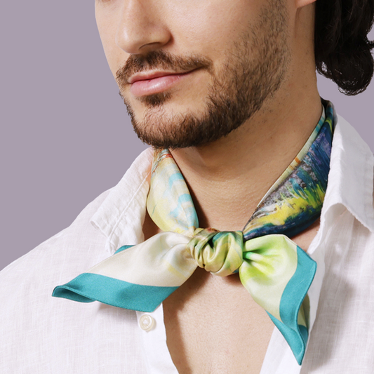 Urban Landscape Silk Neckbow