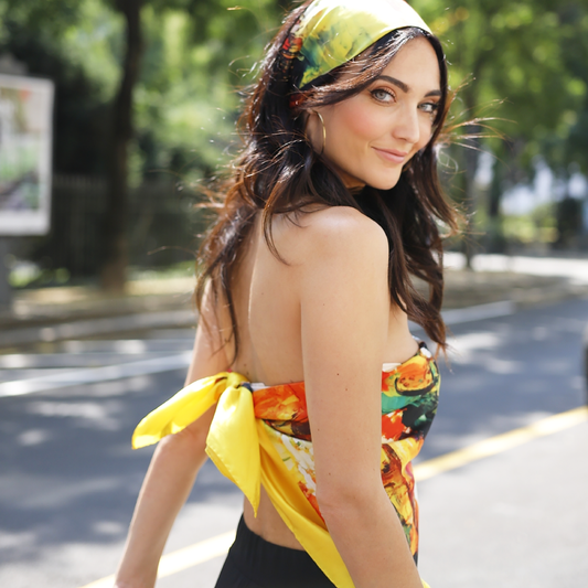 Esotic Story Silk Scarf 90