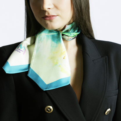 Urban Landscape Silk Neckbow