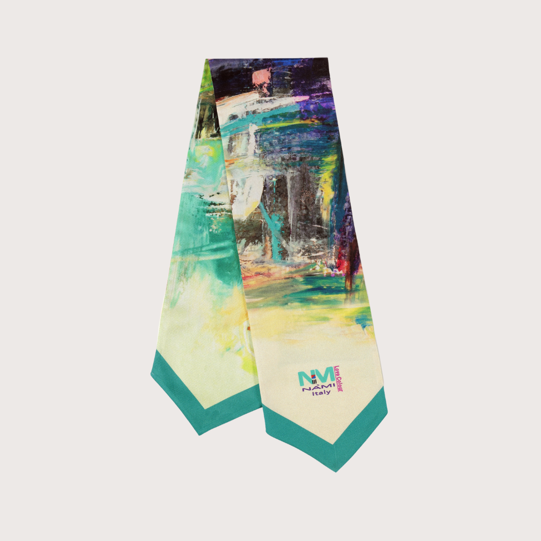 Urban Landscape Silk Neckbow